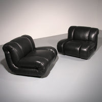Mimo Padova Black Leader Modulare Lounge-Sessel „Velasquez“ – 1970