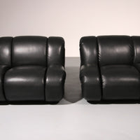 Mimo Padova Black Leader Modulare Lounge-Sessel „Velasquez“ – 1970