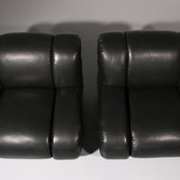 Mimo Padova Black Leader Modulare Lounge-Sessel „Velasquez“ – 1970