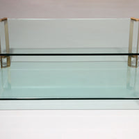 Vintage-Glas-Couchtisch von Peter Ghyczy, Modell T24 (120x70x45)