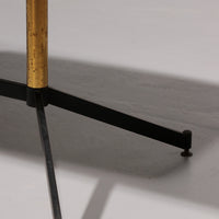 Couchtisch aus Marmor, Italien, im Stil von Gio Ponti, Metall, Messing, 1960er Jahre
