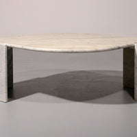Italienischer tropfenförmiger Marmor-Couchtisch, 1980er Jahre