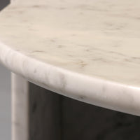 Italienischer tropfenförmiger Marmor-Couchtisch, 1980er Jahre