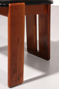 Mario Marenco Walnut Sapporo Dining Chairs for Mobilgirgi, 1970s