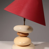 Tischleuchte „Pebble“ von François Chatain, 1980er Jahre