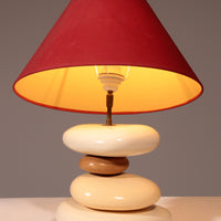 Tischleuchte „Pebble“ von François Chatain, 1980er Jahre