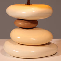 Tischleuchte „Pebble“ von François Chatain, 1980er Jahre