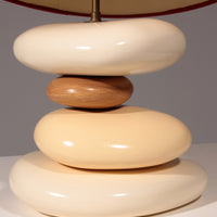 Tischleuchte „Pebble“ von François Chatain, 1980er Jahre