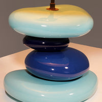 France Pebble table lamp by François Chatain, 1980s