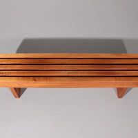 Italienische Teakholzbank aus den 1970er Jahren – 180 cm, Eleganz der Mitte des 20. Jahrhunderts