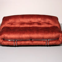 Soriana Sofa von Afra und Tobia Scarpa für Cassina, 1970er Jahre