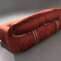 Soriana Sofa von Afra und Tobia Scarpa für Cassina, 1970er Jahre