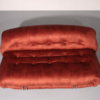 Soriana Sofa von Afra und Tobia Scarpa für Cassina, 1970er Jahre