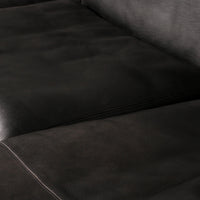 De Sede Modulares 7-teiliges Ledersofa im Mid-Century-Stil in Schwarz – Schweizer Ikone