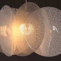 1960s Carlo Nason Glass & Steel Chandelier – Iconic Italian Mid-Century Design