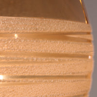 Glashütte Limburg Hängelampe aus bernsteinfarbenem Glas, 1960er Jahre