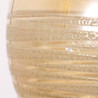 Glashütte Limburg Hängelampe aus bernsteinfarbenem Glas, 1960er Jahre