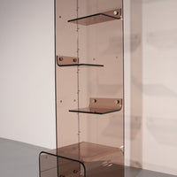 Ikonisches Plexiglas-Bücherregal von Michel Dumas – Französisches Weltraum-Design der 1970er Jahre