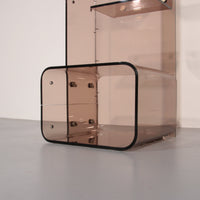 Ikonisches Plexiglas-Bücherregal von Michel Dumas – Französisches Weltraum-Design der 1970er Jahre