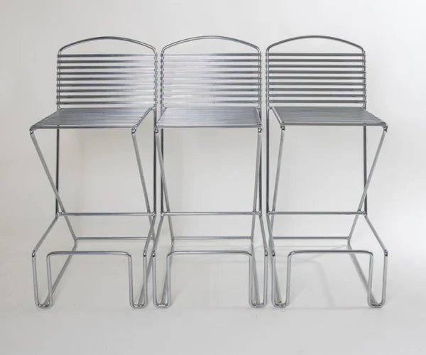80s Bar Stools by Till Behrens for Shulbach (set of 3) - COLLECTORS RDAM