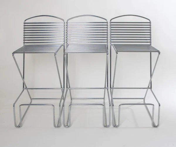 80s Bar Stools by Till Behrens for Shulbach (set of 3) - COLLECTORS RDAM