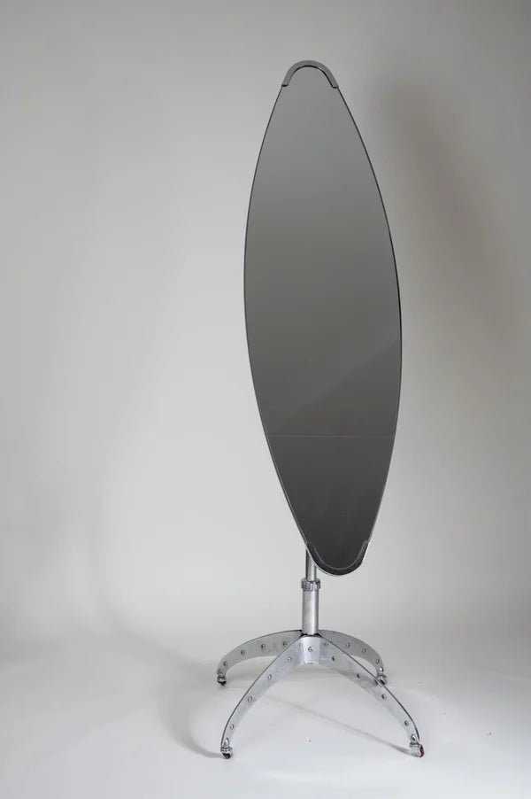 80s Mirror by Yasuaki Sasamoto for Li Qian, Japan in hammerite - COLLECTORS RDAM