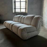 Mimo Padova Ivory Bouclé Modular Lounge Chairs „Velasquez“ – 1970