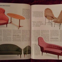 Chaiselongue van Kerstin Hörlin-Holmquist voor Nordiska Kompaniet, jaren 50