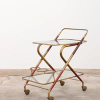 Cesare Lacca Jaren 50 Vintage Bartrolley van Cassina, Italië