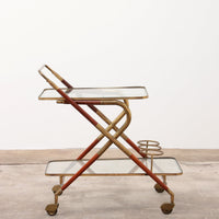 Cesare Lacca Jaren 50 Vintage Bartrolley van Cassina, Italië