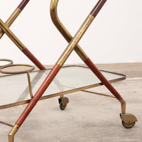 Cesare Lacca Jaren 50 Vintage Bartrolley van Cassina, Italië
