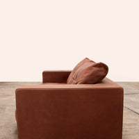 Vintage Cognac Ledersofa Budapest von Paola Navone für Baxter