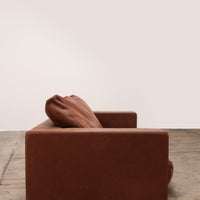 Vintage Cognac Ledersofa Budapest von Paola Navone für Baxter