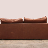 Vintage Cognac Ledersofa Budapest von Paola Navone für Baxter