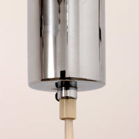 Vintage Ice Glass Pendant Lamp by Egon Hillebrand, 1960s Germany