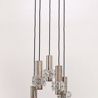 Vintage-Kaskaden-Kronleuchter mit 5 Leuchten im Hollywood-Regency-Design
