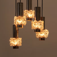 Vintage-Kaskaden-Kronleuchter mit 5 Leuchten im Hollywood-Regency-Design