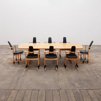 Essgruppe Stokke mit großem Tisch und 8 Stühlen von Peter Opsvik