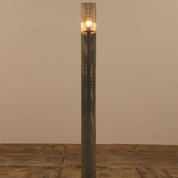 Vintage italienische Stehlampe aus weißem Metall, 1960
