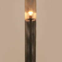 Vintage italienische Stehlampe aus weißem Metall, 1960