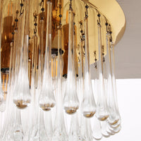 Vintage J.T. Kalmar Murano Glass Chandelier, 1970s Austrian Design