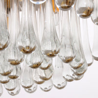 Vintage J.T. Kalmar Murano Glass Chandelier, 1970s Austrian Design