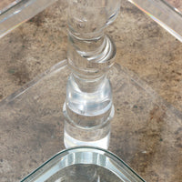 Vintage Franse Lucite en Glazen Salontafel van Maison Romeo