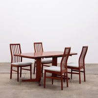 Vintage dänische Teak-Essgruppe: Kai Kristiansen Stühle &amp; Korup Tisch