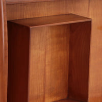 Italienischer, handgefertigter Wandschrank aus Walnussholz aus den 1960er Jahren