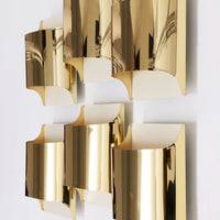 Vintage-Wandlampen in Gold von Staff Leuchten – 6er-Set