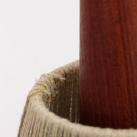 Vintage Teak Hanglamp met Dubbele Kappen, Jaren 60 Zweeds Design