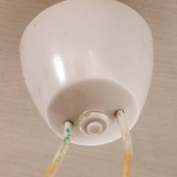 Vintage Teak Hanglamp met Dubbele Kappen, Jaren 60 Zweeds Design