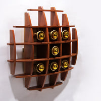 Ikonische Angelo Brotto Wandleuchte aus Holz, Design der 1960er Jahre