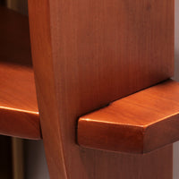 Ikonische Angelo Brotto Wandleuchte aus Holz, Design der 1960er Jahre